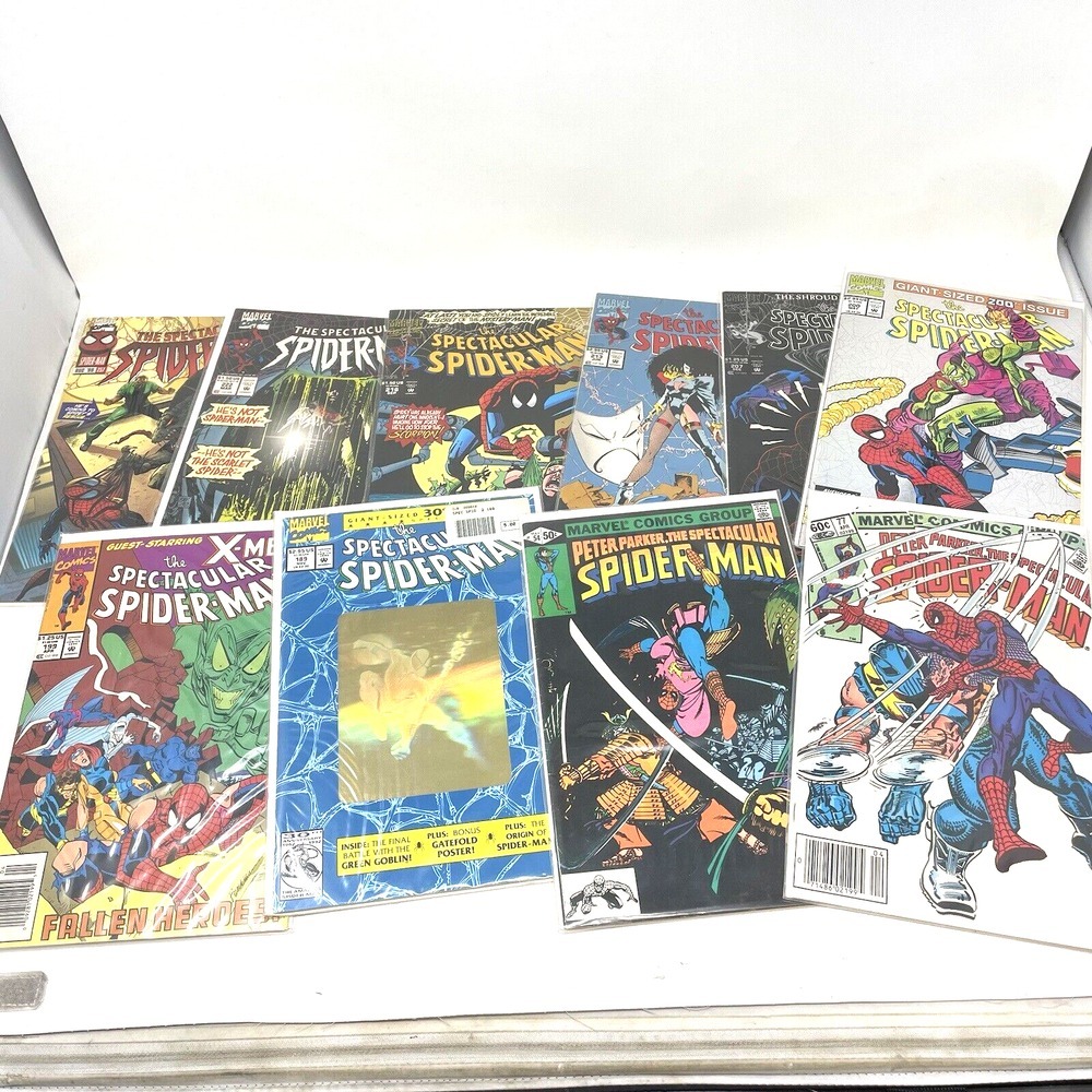 The Spectacular Spider-Man‎ Lot 10 Comics #237 222 216 213 207 200 199 189 54 77